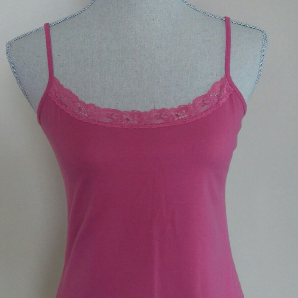 Pink Lace Loft Cami M NWOT